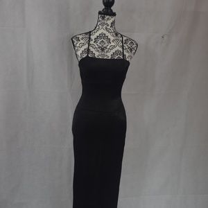 NWOT Backless Long Black Dress